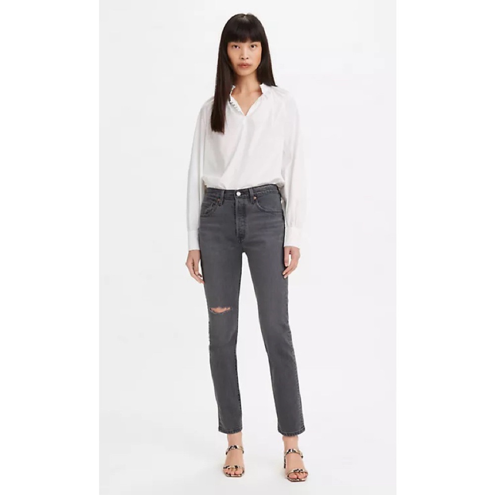 NEW Levi's Premium 501 SKINNY WOMEN'S JEANS Gray - Picture 1 of 16